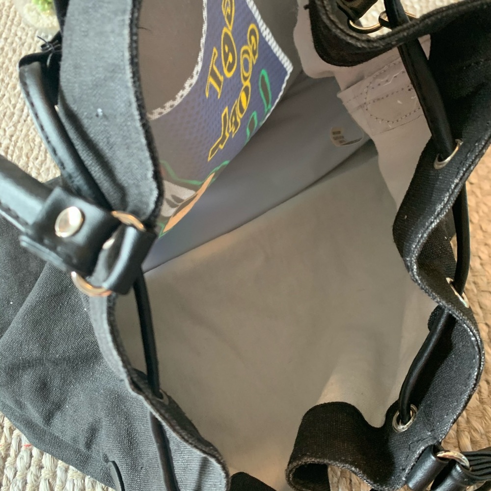 Vintage Disney GET GOOFY Tote Shoulder Bucket Bag - Picture 7 of 11